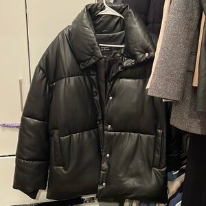 NEW anthropology faux leather jacket